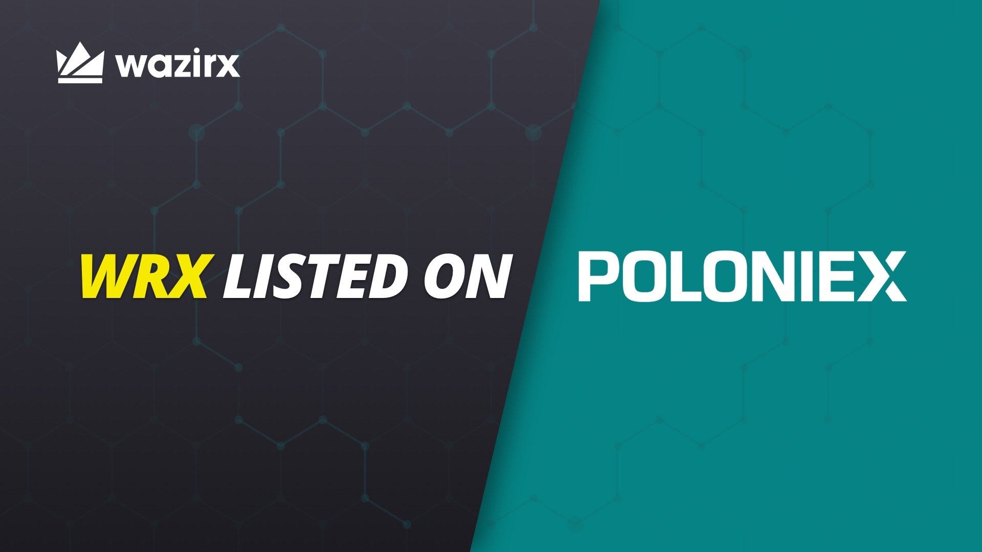 WRX is listed on Poloniex ⚡️ - WazirX Blog